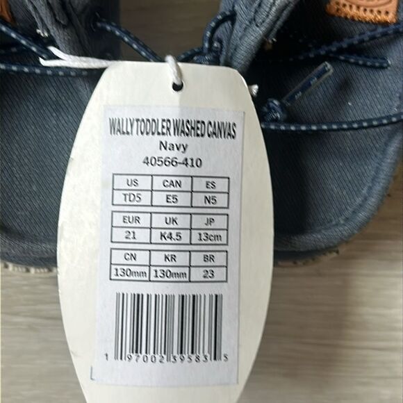 Hey dude, toddler boys Wally washed canvas loafer size‎ TD 5 navy nwt - Picture 7 of 7